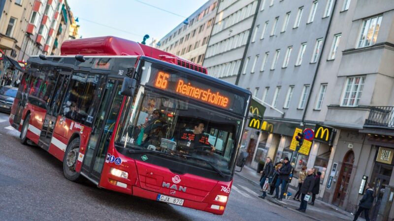 Biogasbuss. Foto: Gasnätet Stockholm.